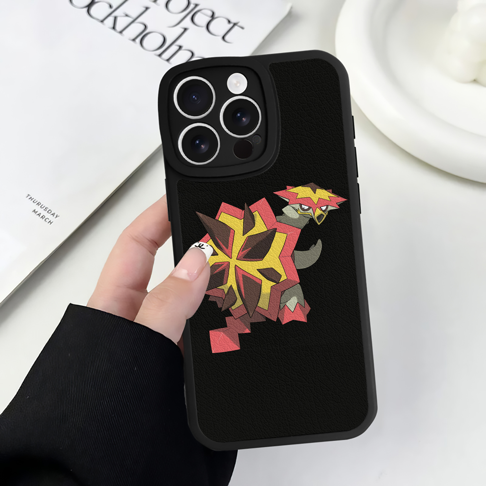 （画像用） ポケットモンスター Pokémon 【iPhone 16シリーズ対応】シリコンスマホケース（レザー調） 材質：シリコン